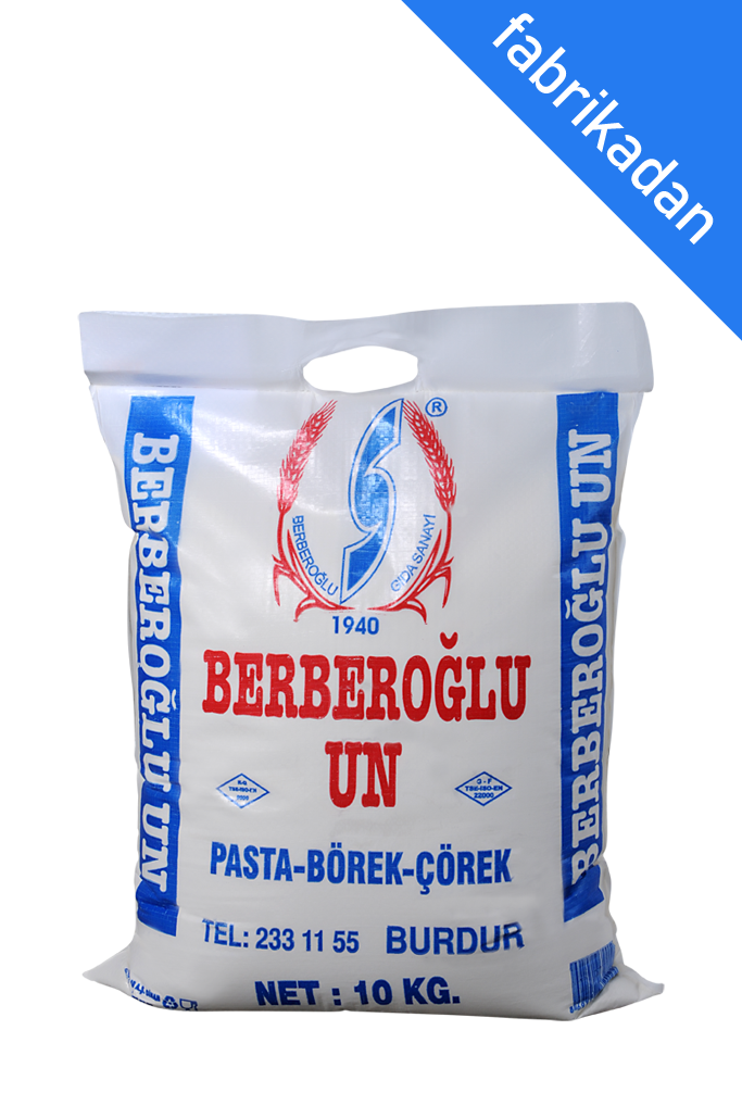 BERBEROĞLU Pasta, Börek, Çöreklik Un 10 Kg (Polipropilen Çuval)