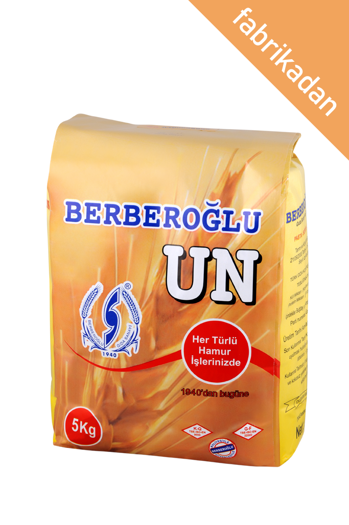 BERBEROĞLU Pasta, Börek, Çöreklik Un 5 Kg (Kraft Torba)