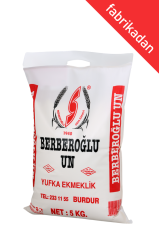 BERBEROĞLU    Yufkalık, Bazlamalık Un 5 Kg (Polipropilen Çuval)