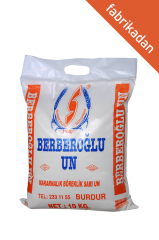 BERBEROĞLU Makarnalık,  Böreklik  Sarı Un 10 Kg (Polipropilen Çuval)