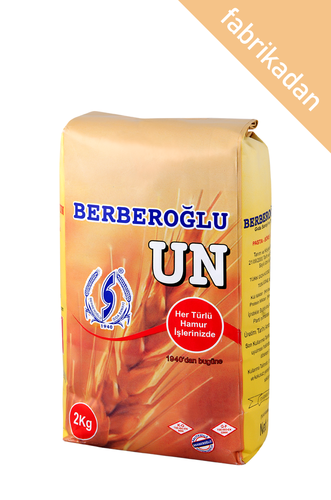 BERBEROĞLU Pasta, Börek, Çöreklik Un 2 Kg (Kraft Torba)