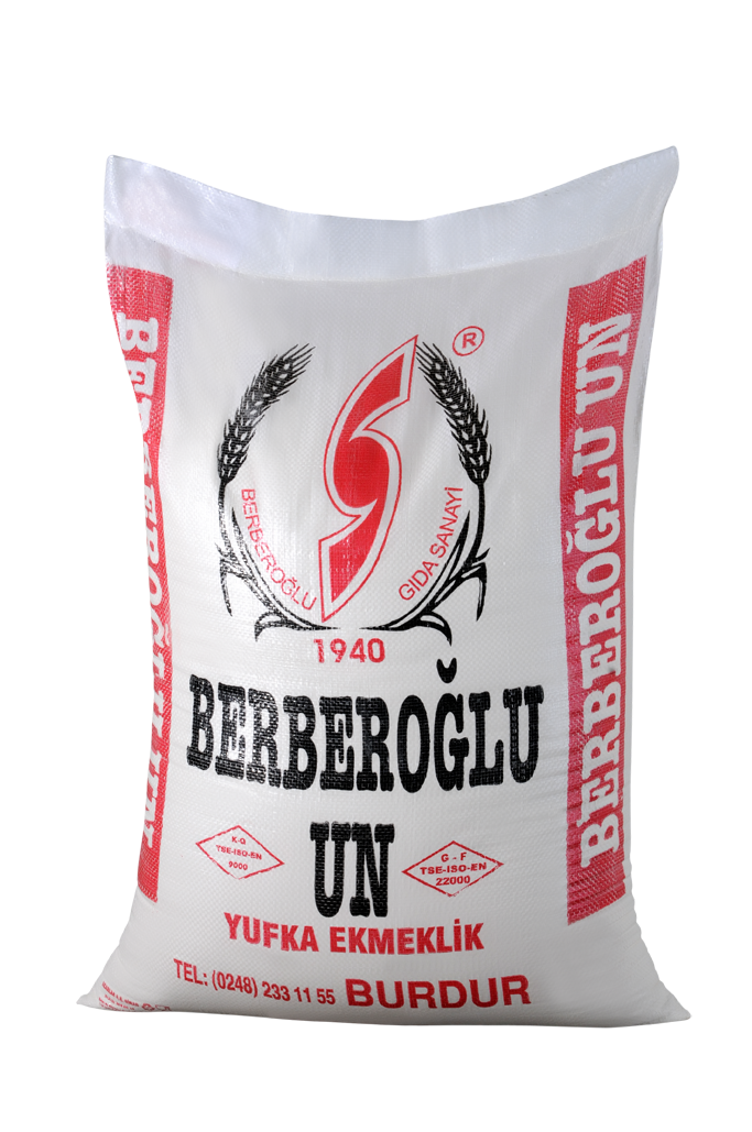 BERBEROĞLU    Yufkalık, Bazlamalık Un 25 Kg (Polipropilen Çuval)